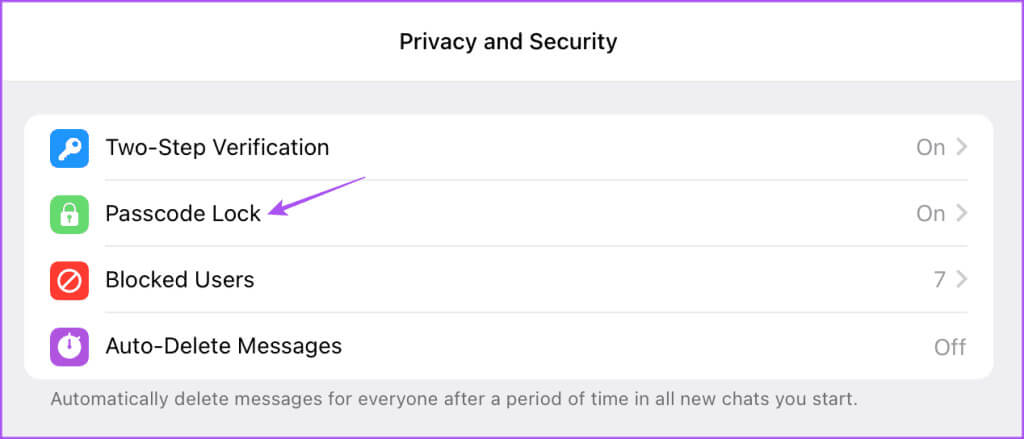passcode-lock-settings-telegram-desktop-1024x439-1 كيفية قفل Telegram باستخدام رمز المرور على الهاتف المحمول وسطح المكتب