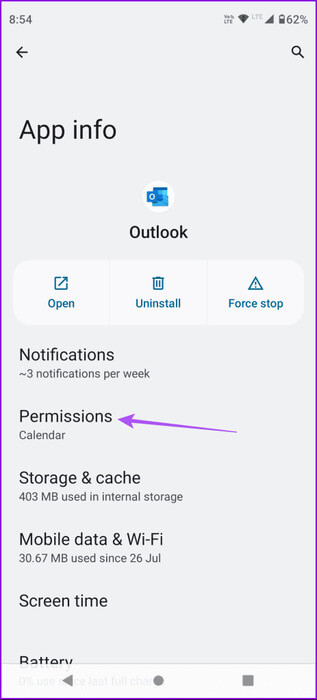 permissions-outlook-android-463x1024-1 أفضل 6 إصلاحات لعدم تنزيل تطبيق Outlook المرفقات على iPhone وAndroid
