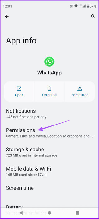 permissions-whatsapp-app-info-463x1024-1 أفضل 9 إصلاحات لعدم وجود صوت في مكالمات فيديو WhatsApp على iPhone وAndroid