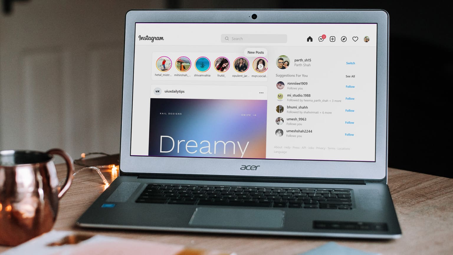 post-on-instagram-using-pc-or-mac-1536x864-1 8 طرق لإصلاح مشكلة عدم ظهور الموسيقى في منشور Instagram