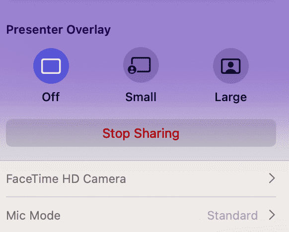 presenter-overlay-zoom-mac كيفية استخدام Presenter Overlay على Mac