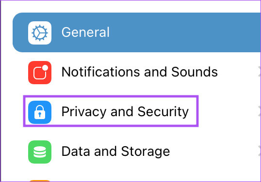 privacy-and-security-settings-telegram-mac كيفية قفل Telegram باستخدام رمز المرور على الهاتف المحمول وسطح المكتب