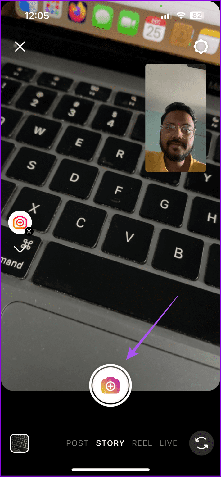 record-in-dual-mode-instagram-712x1536-copy-0-1 كيفية استخدام وضع الكاميرا المزدوجة على Instagram