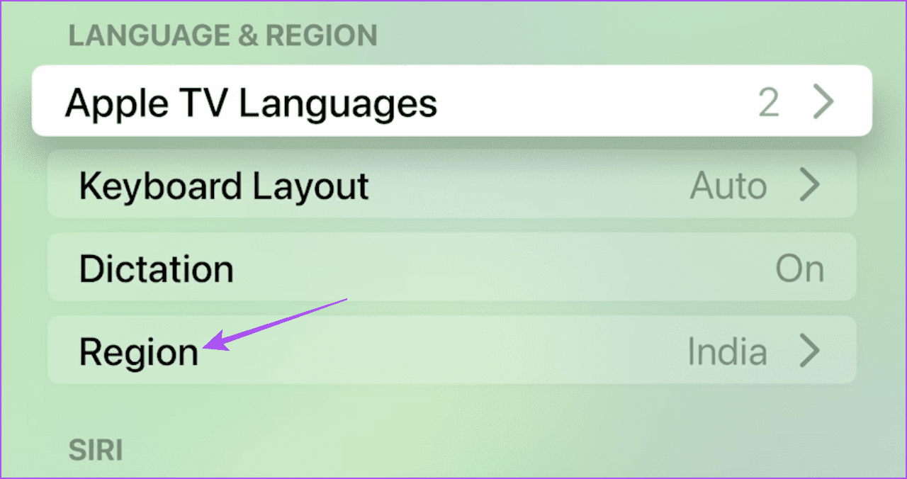 region-settings-apple-tv أفضل 7 إصلاحات لعدم عمل Crunchyroll على Apple TV