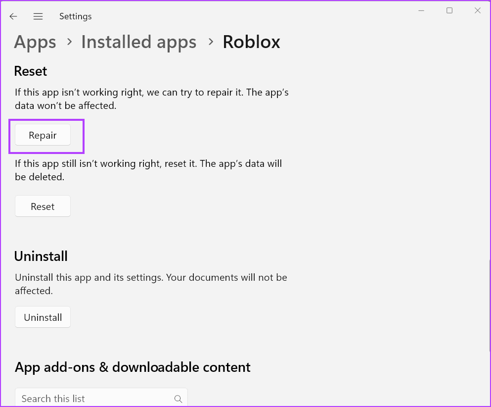 repair-roblox-1 أفضل 9 طرق لإصلاح "رمز خطأ Roblox 524" في Windows 11