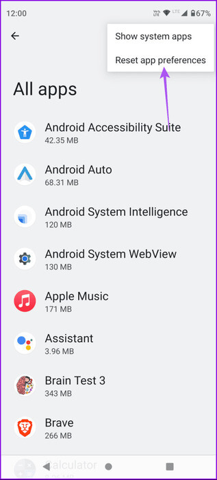 reset-app-preferences-android-1-463x1024-1 أفضل 9 إصلاحات لعدم وجود صوت في مكالمات فيديو WhatsApp على iPhone وAndroid