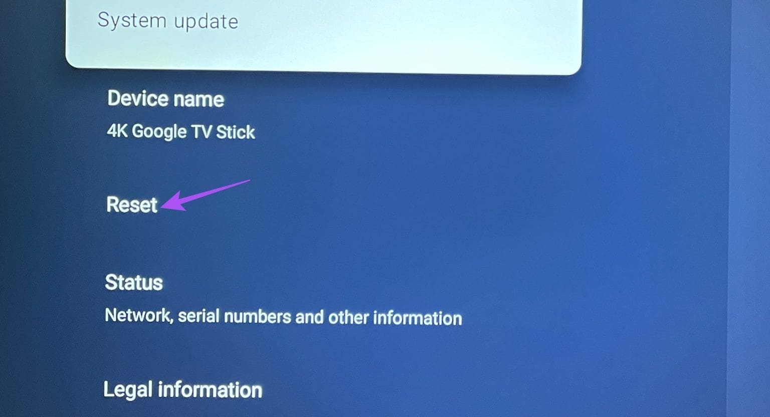 reset-google-tv-1536x832-1 أفضل 7 إصلاحات لعدم عمل جهاز التحكم عن بعد لجهاز Chromecast (Google TV)