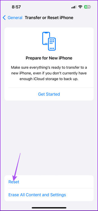 reset-iphone-settings-475x1024-1 أفضل 8 إصلاحات لعدم عمل عزل الصوت في FaceTime