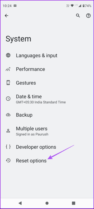 reset-options-android-694x1536-3 أفضل 7 إصلاحات لعدم عمل تطبيق الساعة على Android