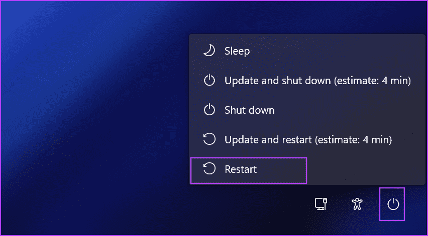 restart-pc-1 أفضل 7 إصلاحات لخطأ "فشل تعداد الكائنات في الحاوية" على Windows
