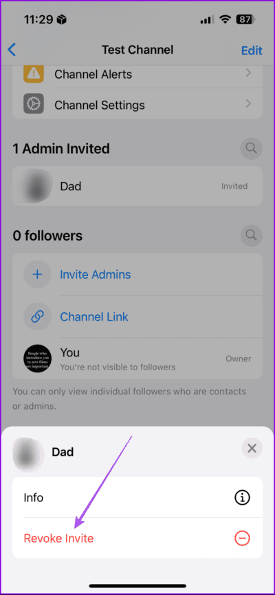 revoke-invite-whatsapp-channel-mobile-712x1536-1 كيفية إضافة عدة مسؤولين إلى قنوات WhatsApp