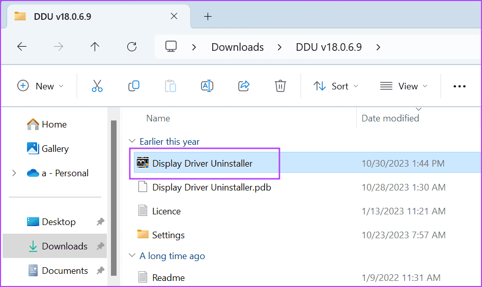 run-ddu أفضل 8 إصلاحات لخطأ "برنامج تشغيل جهاز الرسومات" في Windows 11