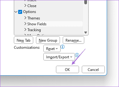 save-ribbon-customization-outlook-windows كيفية تشفير رسائل البريد الإلكتروني في Microsoft Outlook