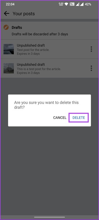 select-Delete-4 كيفية العثور على المسودات على Facebook على الهاتف المحمول وسطح المكتب