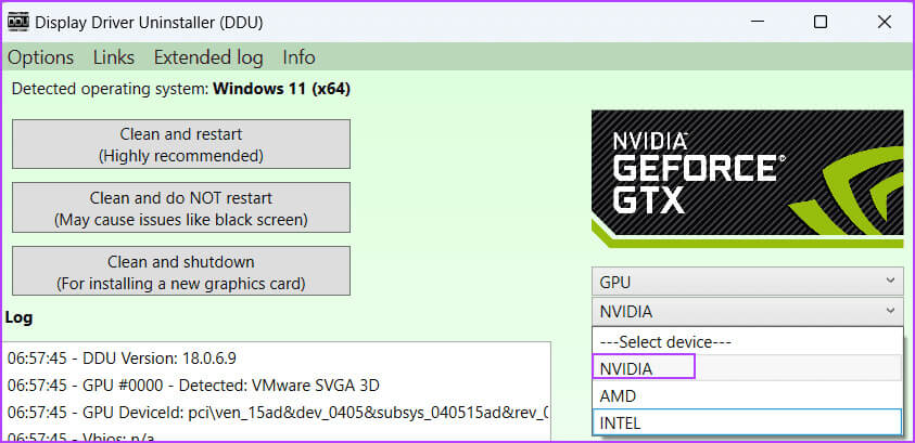 select-gpu-type-1 أفضل 7 طرق لإصلاح خطأ "رفض الوصول" في لوحة تحكم NVIDIA في Windows 11