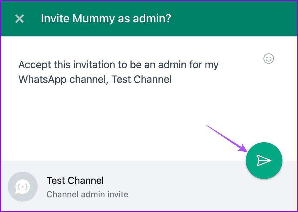 send-channel-invite-whatsapp كيفية إضافة عدة مسؤولين إلى قنوات WhatsApp