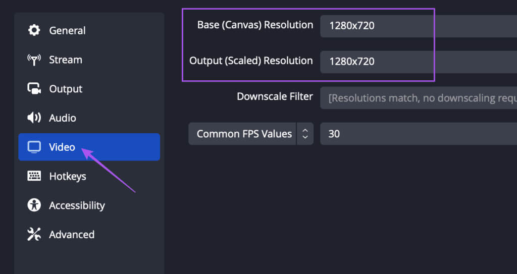 set-base-and-output-resolution-video-setings-obs-1024x543-1 كيفية البث المباشر على Instagram على الهاتف المحمول وسطح المكتب