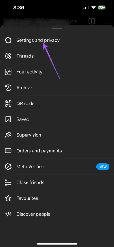 settings-and-privacy-instagram-1-710x1536-1 أفضل 7 إصلاحات للتسميات التوضيحية المغلقة أو عدم عمل الترجمات المصاحبة على Instagram Reels