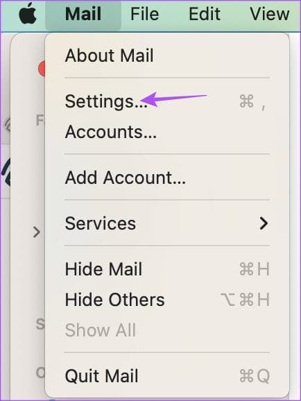 settings-mail-app-mac أفضل 7 إصلاحات لعدم إمكانية إرسال رسائل البريد الإلكتروني باستخدام Apple Mail على Mac