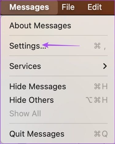 settings-messages-mac أفضل 5 إصلاحات لعدم عمل المؤثرات الصوتية في iMessage