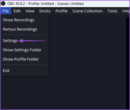 settings-obs-windows كيفية البث المباشر على Instagram على الهاتف المحمول وسطح المكتب