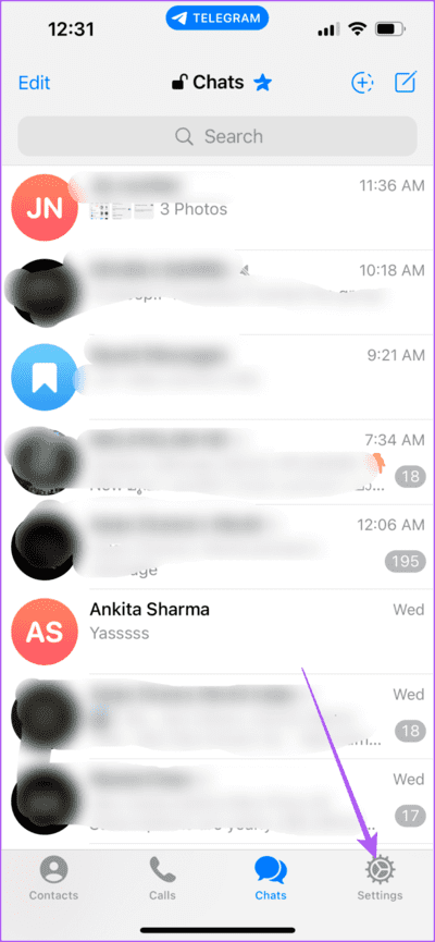 settings-telegram-iphone-710x1536-1 أفضل 8 إصلاحات لعدم عمل ملفات GIF في Telegram على الهاتف المحمول وسطح المكتب