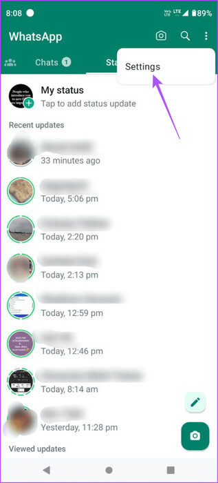 settings-whatsapp-android-1-463x1024-1 أفضل 9 إصلاحات لعدم وجود صوت في مكالمات فيديو WhatsApp على iPhone وAndroid
