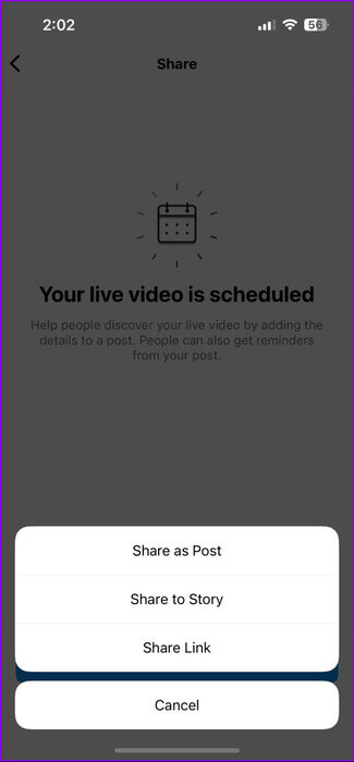 share-live-video-as-post-or-story-instagram-475x1024-1 كيفية البث المباشر على Instagram على الهاتف المحمول وسطح المكتب
