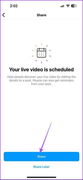 share-live-video-link-instagram-475x1024-1 كيفية البث المباشر على Instagram على الهاتف المحمول وسطح المكتب