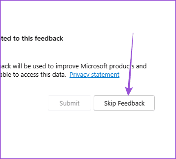 skip-feedback-outlook-windows-1 كيفية تشفير رسائل البريد الإلكتروني في Microsoft Outlook
