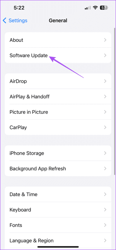 software-update-settings-iphone-710x1536-1 أفضل 5 إصلاحات لعدم تنزيل الكتب على تطبيق Apple Books