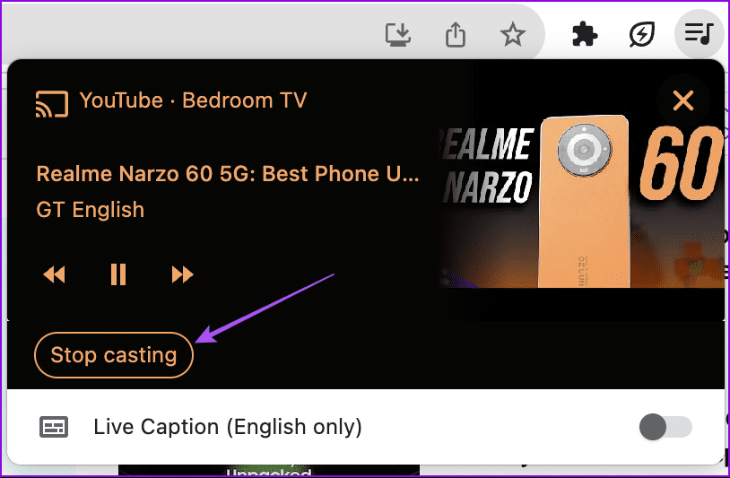 stop-casting-macbook-screen-to-tv كيفية توصيل جهاز MacBook بالتلفزيون – سلكيًا ولاسلكيًا
