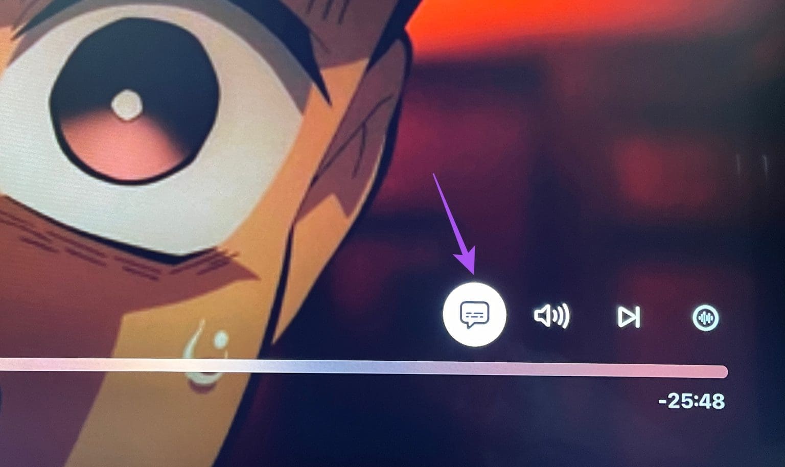 subtitle-icon-crunchyroll-app-apple-tv-1536x914-1 أفضل 7 إصلاحات لعدم عمل الترجمة على Crunchyroll على الهاتف المحمول وسطح المكتب وApple TV