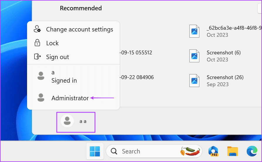 switch-to-admin-account أفضل 7 إصلاحات لخطأ "فشل تعداد الكائنات في الحاوية" على Windows
