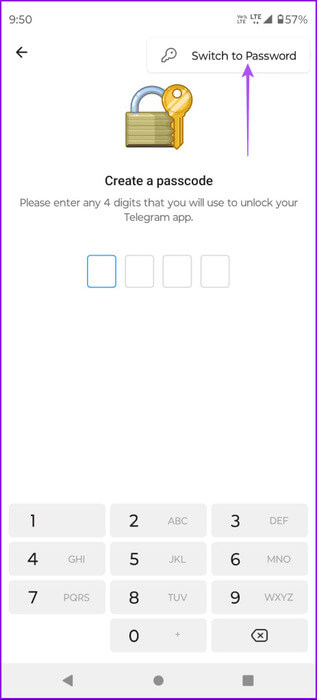 switch-to-password-telegram-android-463x1024-1 كيفية قفل Telegram باستخدام رمز المرور على الهاتف المحمول وسطح المكتب
