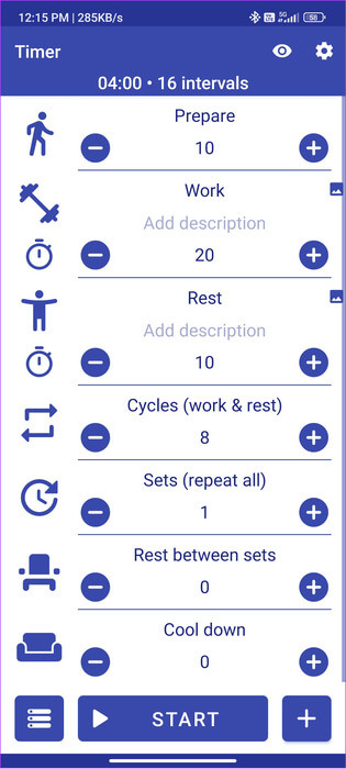 tabata-timer 6 أفضل تطبيقات المؤقت لنظام Android
