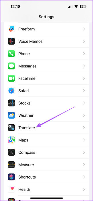 translate-settings-app-iphone-475x1024-1 أفضل 7 إصلاحات لعدم عمل تطبيق Apple Translate على iPhone