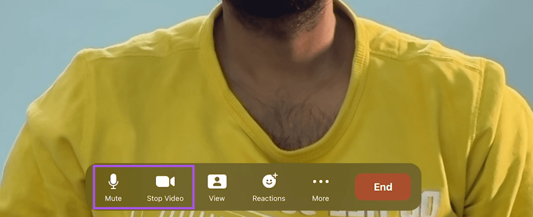 turn-off-camera-and-mic-zoom-app-apple-tv-4k كيفية استخدام تطبيق Zoom على Apple TV 4K