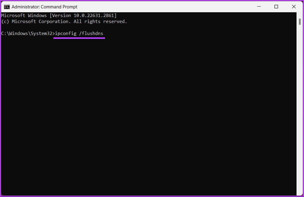type-the-below-command 7 طرق لإصلاح رمز خطأ Steam 107