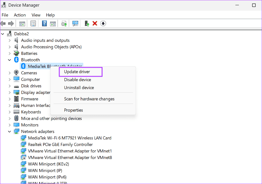 udpate-driver أفضل 9 إصلاحات لخطأ شاشة الموت الزرقاء "WHEA_UNCORRECTABLE_ERROR" في Windows 10 و11