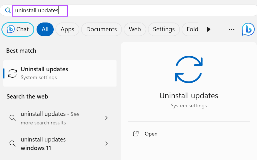 uninstall-updates-1 أفضل 9 إصلاحات لخطأ شاشة الموت الزرقاء "WHEA_UNCORRECTABLE_ERROR" في Windows 10 و11