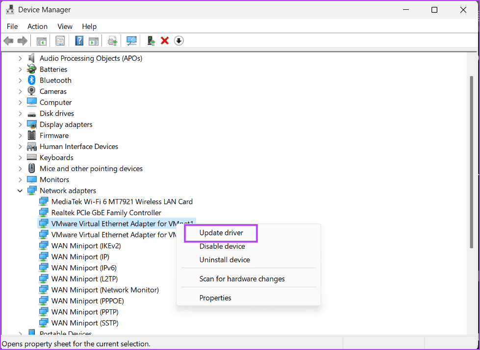 uodate-driver أفضل 8 إصلاحات لخطأ شاشة الموت الزرقاء "APC Index Mismatch" في Windows 10 أو 11