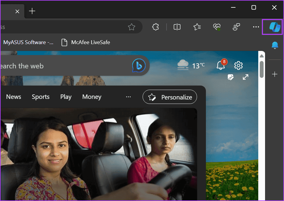 use-copilot-in-edge-2 أفضل 7 طرق لإصلاح مشكلة فقدان Copilot في Windows 11