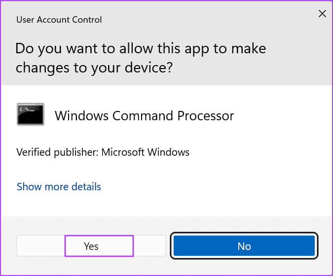 user-account-control-window-3-1 أفضل 9 إصلاحات لخطأ "هناك خطأ ما في الخادم الوكيل" في Chrome