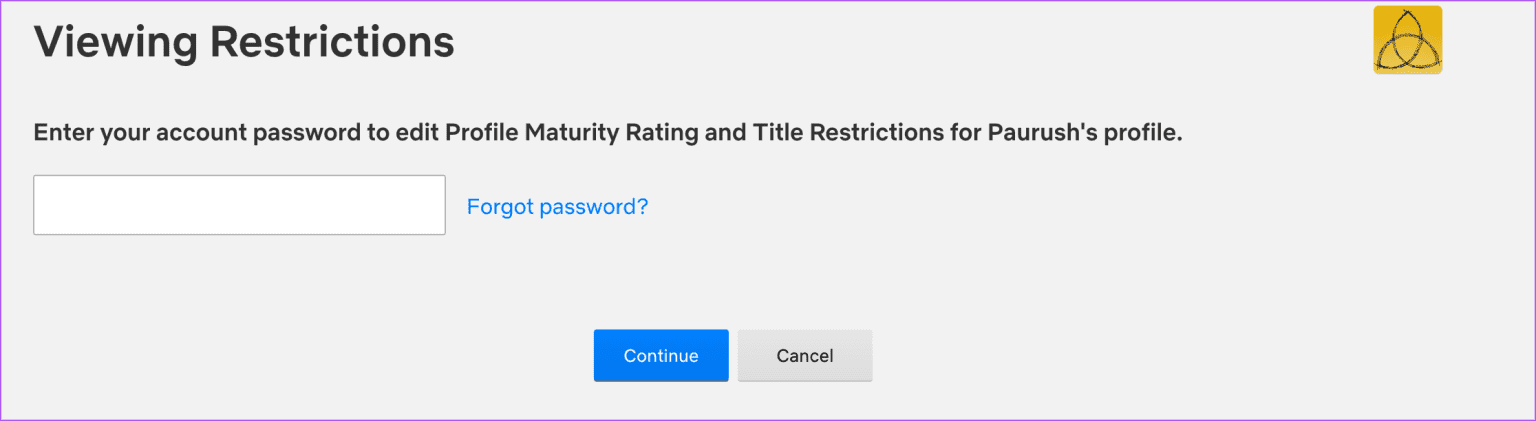 viewing-restrictions-maturity-restrictions-netflix-1536x421-1 أفضل 7 إصلاحات لعدم تشغيل الحلقة التالية على Netflix