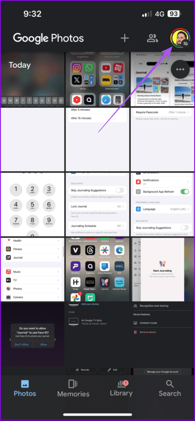 with-border-profile-photo-google-photos-712x1536-1 أفضل 6 إصلاحات لعدم ظهور Google Photos في الوضع المحيطي على Google TV