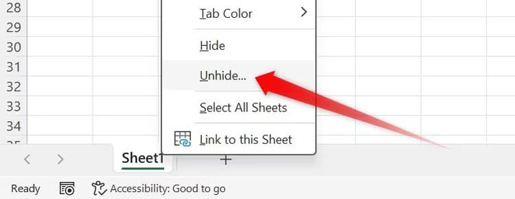 05-opening-the-window-to-check-hidden-excel-sheets-1 Excel يفتح المستندات الفارغة؟ جرب هذه النصائح لإصلاح المشكلة