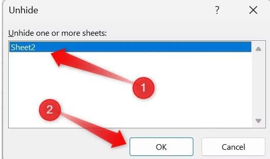 06-unhiding-an-excel-sheet-on-microsoft-excel Excel يفتح المستندات الفارغة؟ جرب هذه النصائح لإصلاح المشكلة