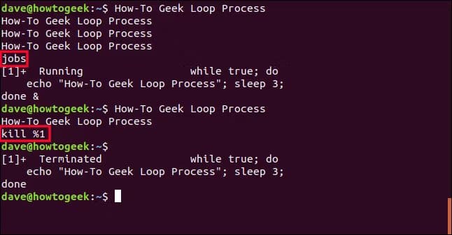 12-5 كيفية تشغيل العمليات الخلفية والتحكم فيها على نظام Linux