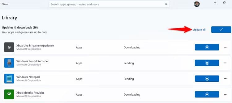 12-update-apps-microsoft-store كيفية تحديث التطبيقات على Windows 11